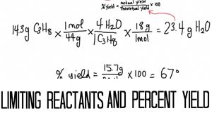 Picture of Lesson 16 - Limiting Reactants and Percent Yield