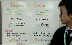 Picture of Lesson 39 - Population and Sample