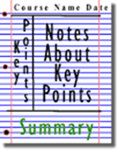 Picture of Cornell Notes