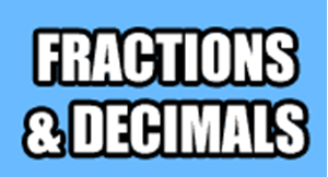 Picture of Fractions Decimals Percents