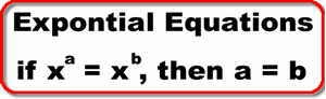 Exponential equations