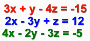 Consistent and Independent System (3 variables)