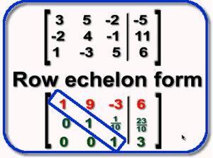 Row Echelon Form matrix
