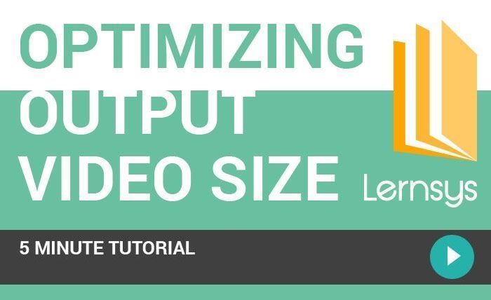 Picture of Optimizing Output Video Size