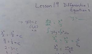 Picture of Lesson 19: Differential Equations