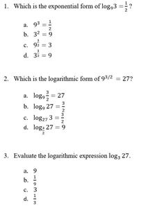 Picture of Lesson 36 - Definition of Logarithms Quiz