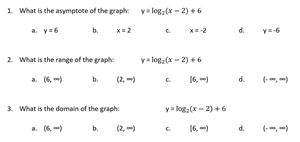 Picture of Lesson 41 - Graphing Logarithms Quiz