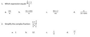 Picture of Lesson 51 - Complex Fractions Quiz