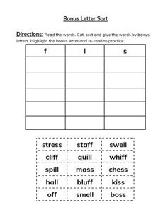 Picture of Bonus Letter Exercise