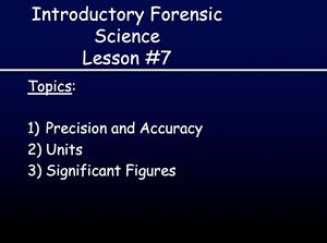 Picture of Lesson #7: Measurements