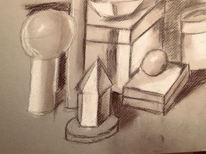 Picture of Chiaroscuro on Gray Paper