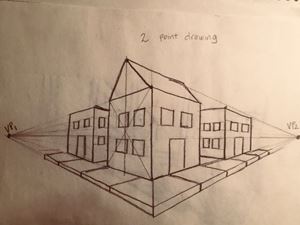 Picture of Two Point Perspective Drawing