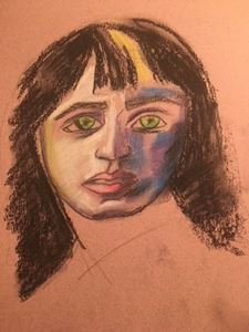 Picture of Drawing on Colored Paper
