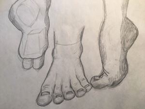 Picture of Sketching of Feet