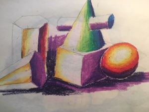 Picture of Translation of Black and White Drawing into Value of Color Drawing