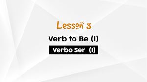 Picture of Lesson 3 Verbo Ser