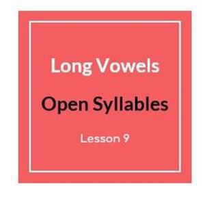 Picture of Long Vowel Lecture