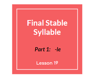 Picture of Final Stable Syllables Lecture