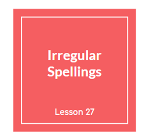 Picture of Irregular Spellings Lecture