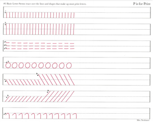 Picture of Lesson 3 Basic Letter Stems and Shapes