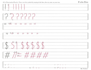 Picture of Lesson 15c Punctuation Practice