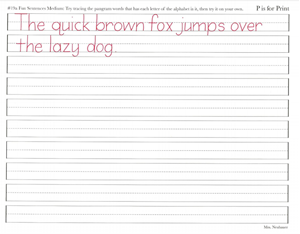 Picture of Lesson 19 Fun Sentence Pangrams