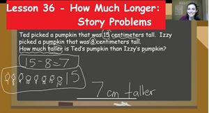 Picture of Lesson 36 - How Much Longer: Story Problems