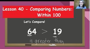 Picture of Lesson 40 - Comparing Numbers: Within 100