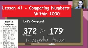 Picture of Lesson 41 - Comparing Numbers: Within 1000