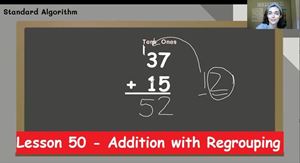 Picture of Lesson 50 - Addition with Regrouping