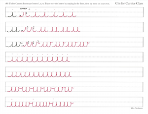 Picture of Lesson 6 Lowercase i u w