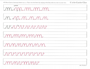 Picture of Lesson 7 Lowercase m n v