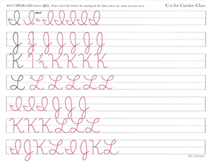 Picture of Lesson 16 UPPERCASE I J K L