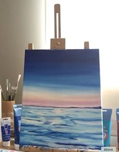 Picture of Step 3 Acrylic Seascape: Adding in the Waves
